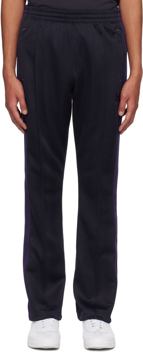 NEEDLES Navy Drawstring Track Pants