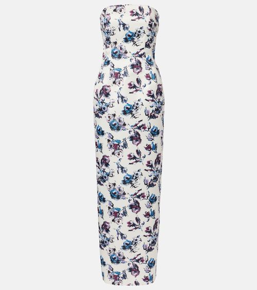 Laelia floral bustier gown