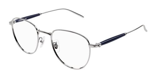 Montblanc MB0410O Asian Fit Men's Glasses, Gunmetal, Size 55