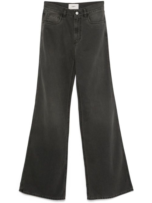 Decorative-buckle jeans - Grey