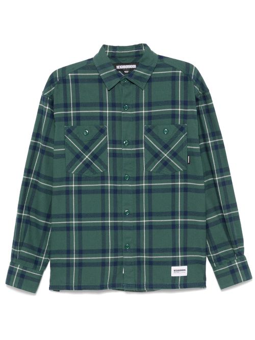 Tartan-check shirt - Green