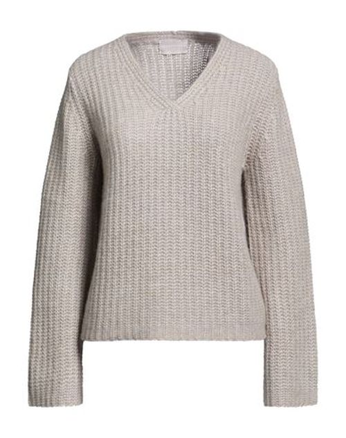 Woman Sweater Taupe Size 8 Cashmere, Cotton