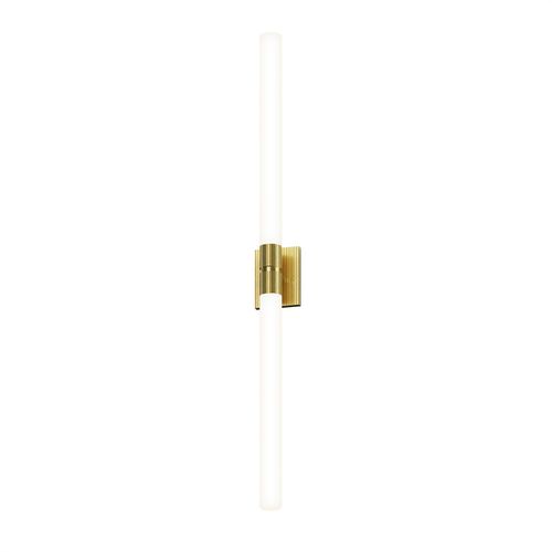 Satin Brass LED Bathroom Vanity Light from the Scepter Collection