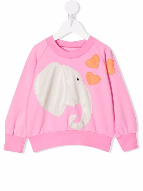 Pippi organic-cotton sweatshirt - Pink