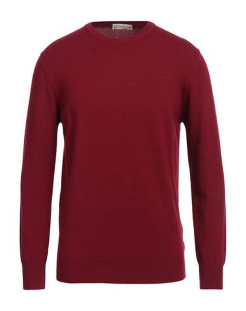 Cashmere Company Man Sweater Burgundy Size 40 Wool, Cashmere