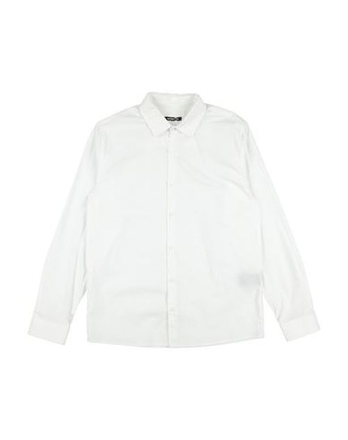 Kid Boy Shirt White Size 18 Cotton, Elastane