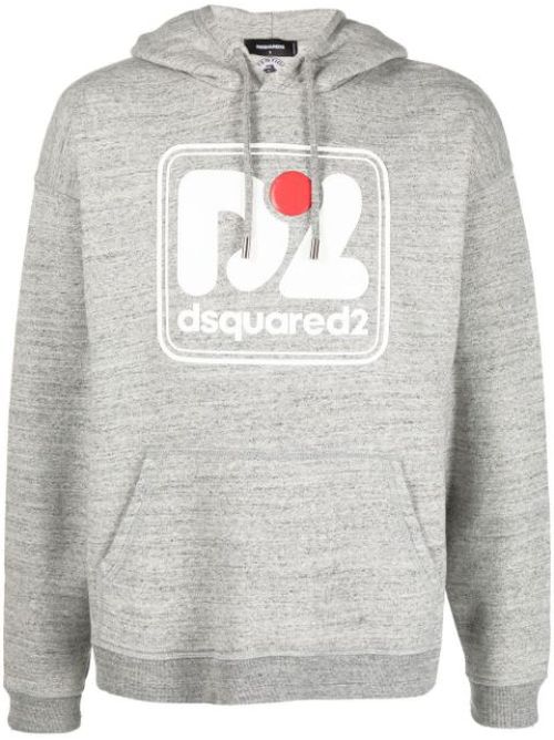 Logo-print cotton hoodie