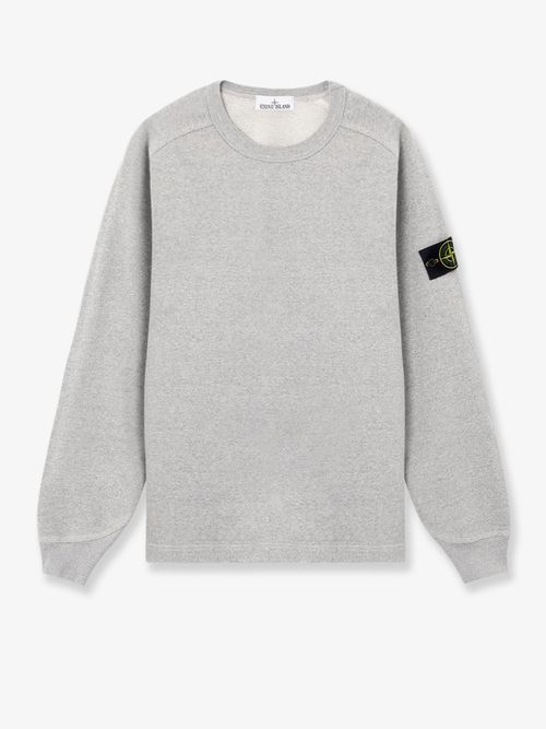 Logo-Patch Cotton Sweatshirt — Gray