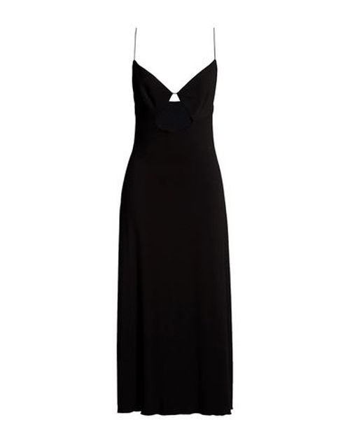 Woman Maxi dress Black Size 6 Viscose, Elastane