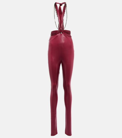 Ruby chain-trimmed leggings