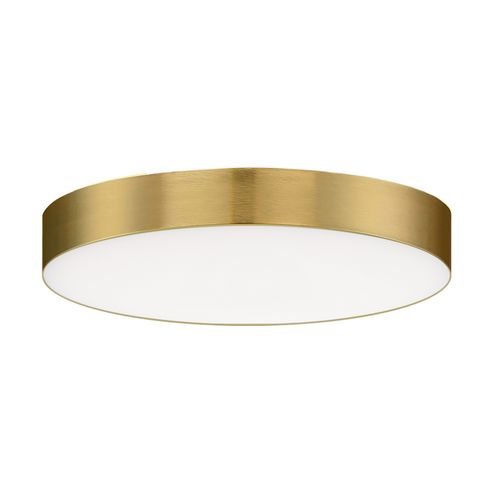 Satin Brass LED Flush Mount from the Trim Collection