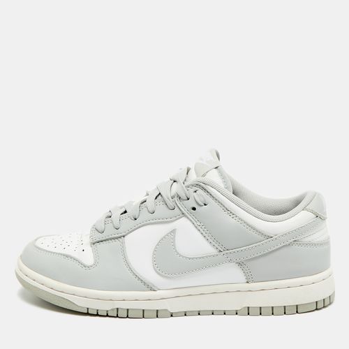 Nike Dunk Low 38.5 White/Grey Fog Leather Lace Up Sneaker
