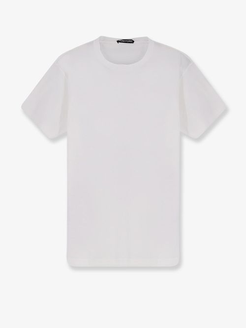 Cotton and Silk Crew-Neck T-Shirt — White
