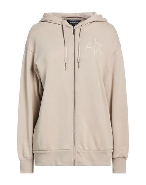 Woman Sweatshirt Sand Size M Cotton, Polyester, Elastane