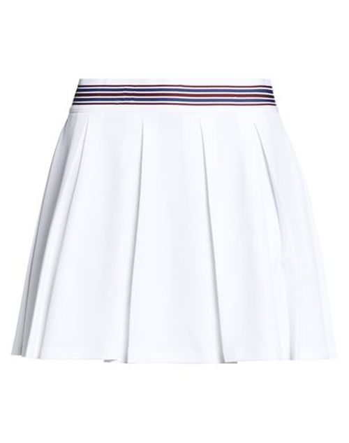 Woman Mini skirt White Size 6 Polyester, Elastane