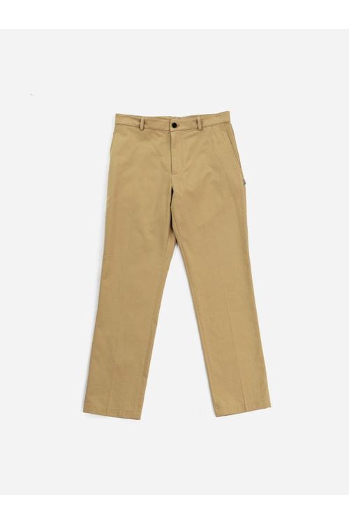 Cotton Twill Trousers — Beige