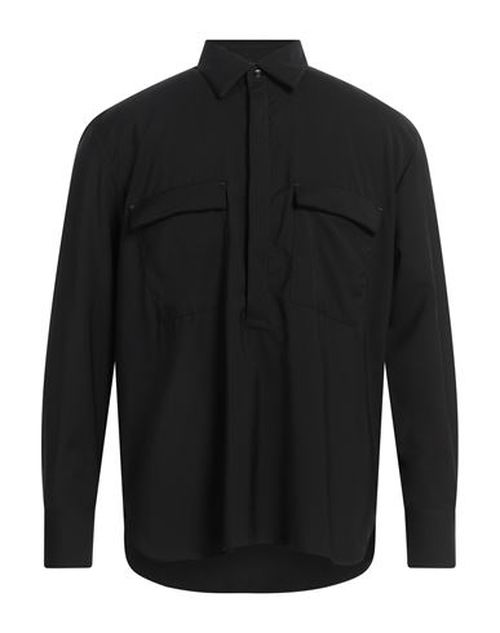 Pt Torino Man Shirt Black Size 15 ½ Virgin Wool