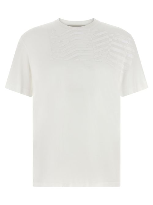 Embroidered Chest Detail T-Shirt — White