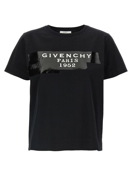 Logo-Tape Graphic T-Shirt — Black