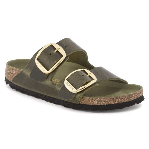 Unisex Arizona Big Buckle Oiled Leather Olive Green