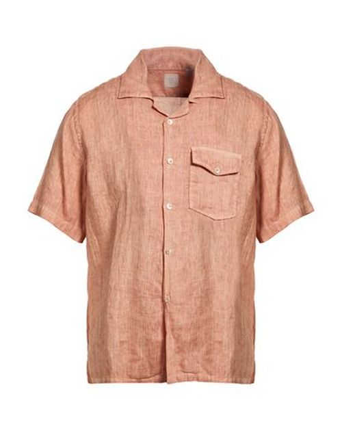 Platinum Man Shirt Salmon pink Size L Linen