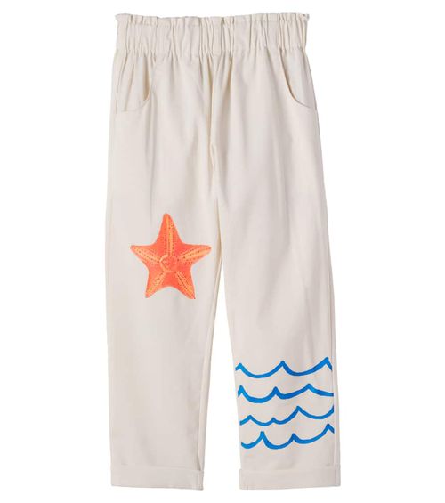 Printed cotton pants