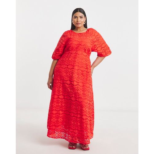 Joanna Hope Puff Sleeve Broderie Dre