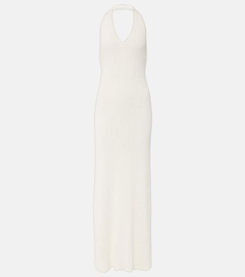 Nili Lotan Ivenka ribbed-knit cotton maxi dress