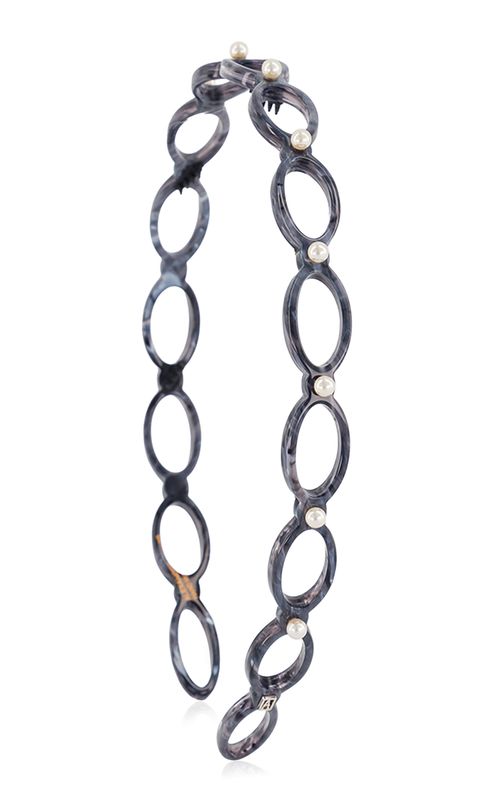 Cutout Ultracomfort Acetate And Pearls Headband - Moda Operandi