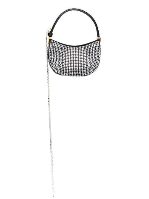 Crystal-embellished shoulder-bag - Black