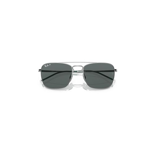 Ray-Ban Rb3588 Sunglasses Silver Frame Grey Lenses Polarized 55-19
