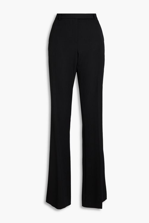 Wool-crepe flared pants - Black - IT 48