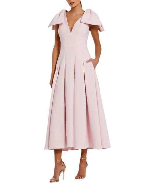 knee length dresses for ladies Bow Strap Dress M main image 0