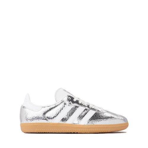 Adidas Samba OG Athletic Shoe - Big Kid - Silver Metallic / Cloud White / Core White