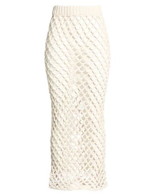 Woman Maxi skirt Ivory Size M Tanguis cotton