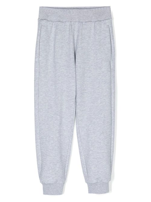 Embroidered-logo track pants - Grey