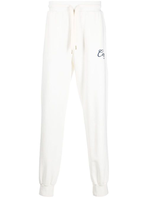 Logo-print track pants - White