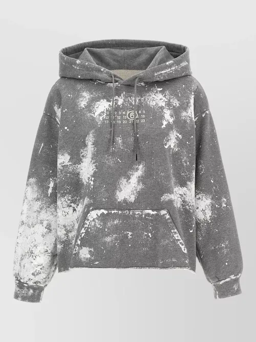 Maison Margiela - numeric signature hooded sweatshirt front pocket