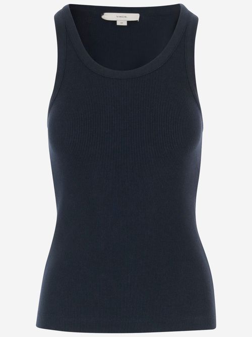 Stretch Cotton Blend Tank Top