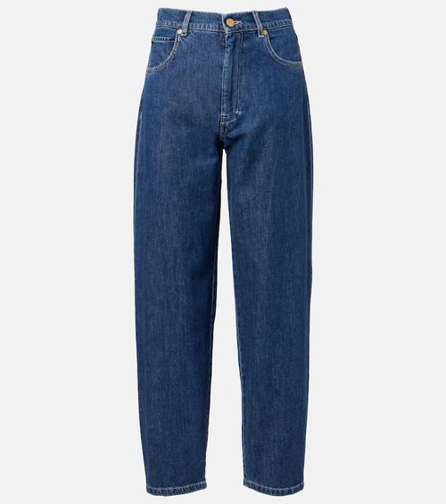 Masia high-rise barrel-leg jeans