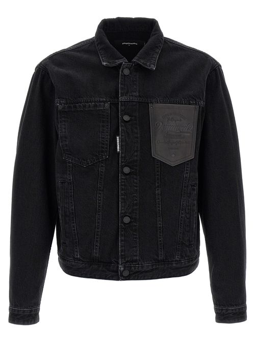 Denim Jacket Casual Jackets And Parka Black