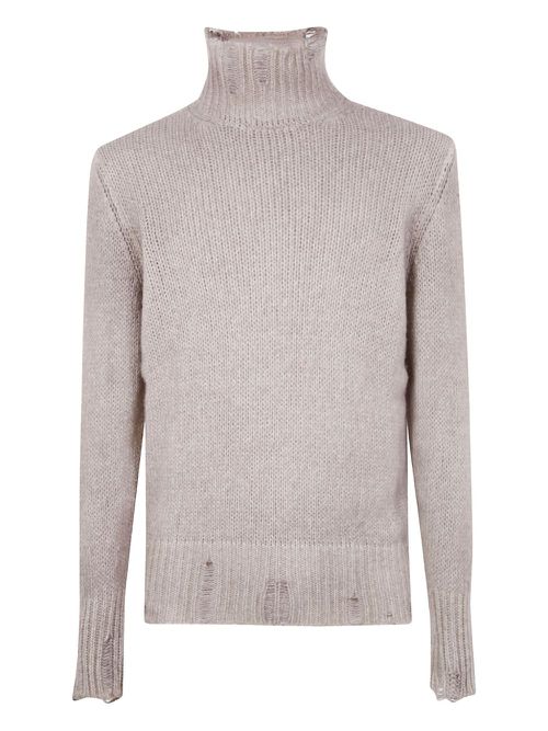Roll-neck sweater - Neutrals
