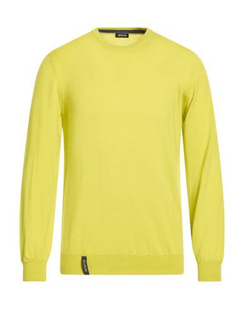 Man Sweater Lime green Size M Virgin Wool