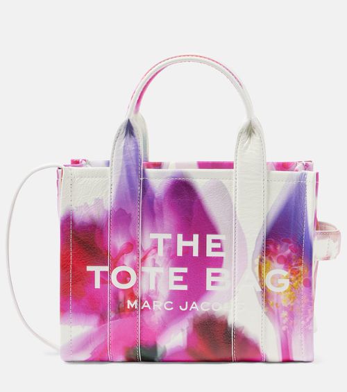 Future Floral Small leather tote bag