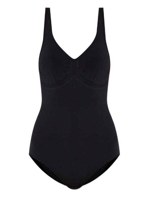 V-neck bodysuit - Black