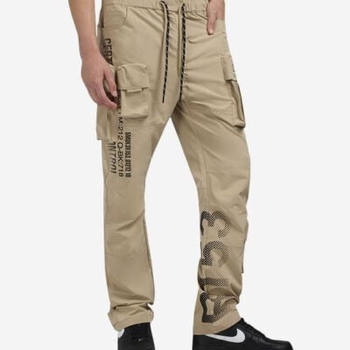 Men's Cargo Nylon Pants in Beige