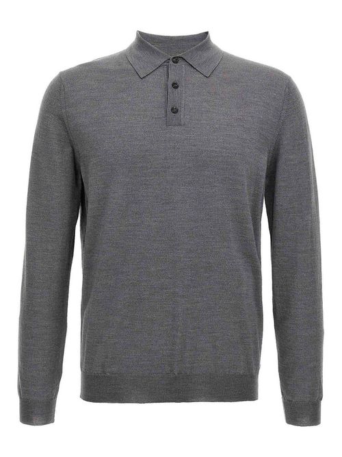 Virgin Wool Polo Shirt