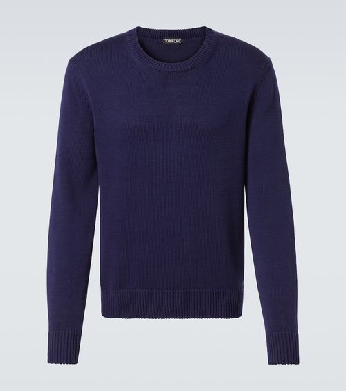 Cotton and silk sweater