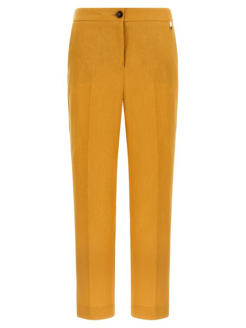 100% Linen Trousers — Orange