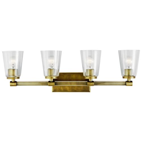 Audrea Bathroom Vanity Light 4-Light in Natural Bra